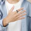 Dragon Scale Anxiety Ring for Men Cool Stainless Steel Snake Dragon Scales Rings Fidget Ring Silver Color  Men Gift