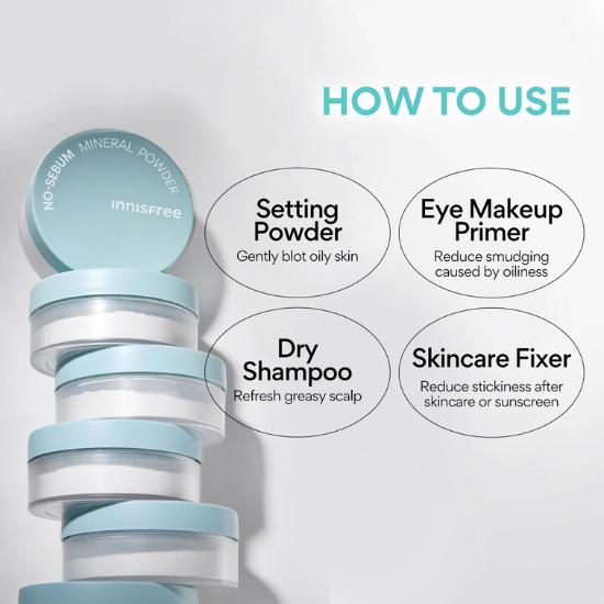 Innisfree No Sebum Mineral Powder Special Set (8.5g × 3 Units)