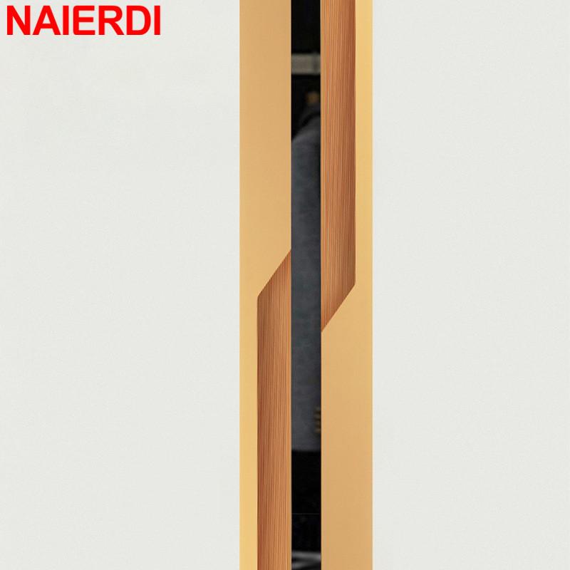 NAIERDI Black Lightning Long Furniture Handles 600-1800mm Aluminum Alloy Cabinet Handles Cupboard Door Handles Door Hardware