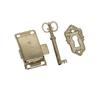 Antique Iron Door Lock Drawer Jewelry Wood Box Cabinet Wardrobe Cupboard Door Lock + Key Furniture Hardware for Home