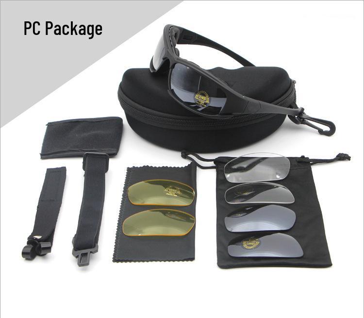 

Chenhao X7 Поляризованный тактический набор очков для велоспорта и стрельбы