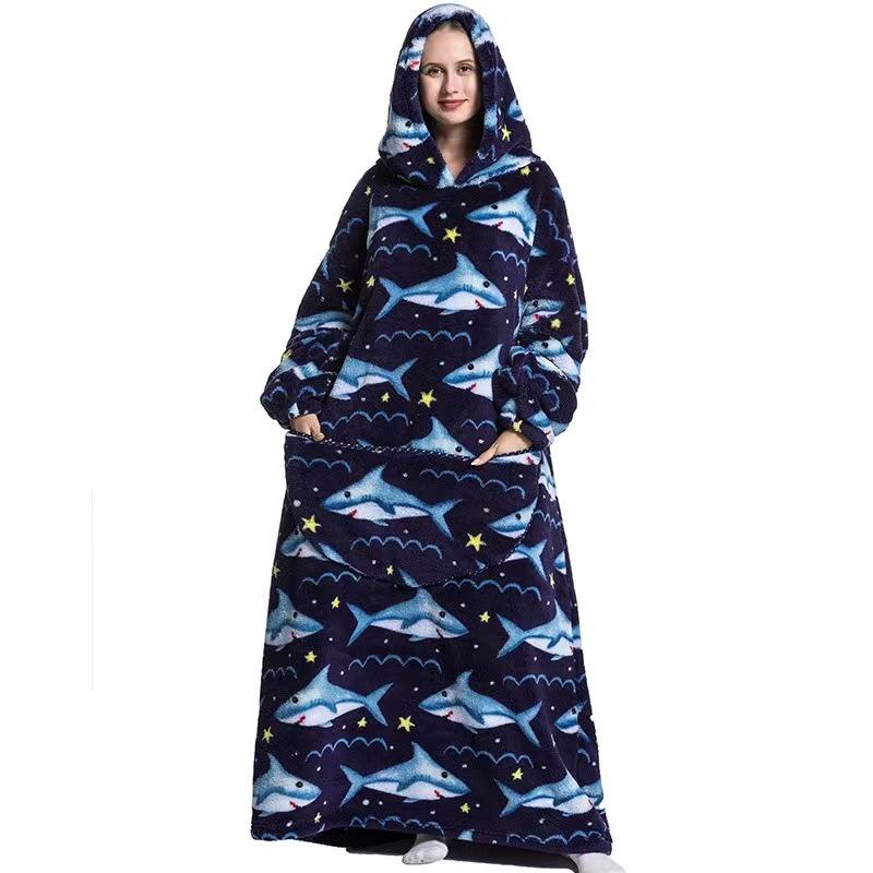 Herbst/Winter Übergröße Kapuzen-Decke - Unisex, Warm, Lockere Passform für Paare
