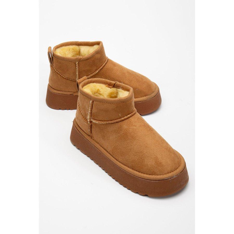Women's Thick Soled Faux Fur Lined Casual Boots