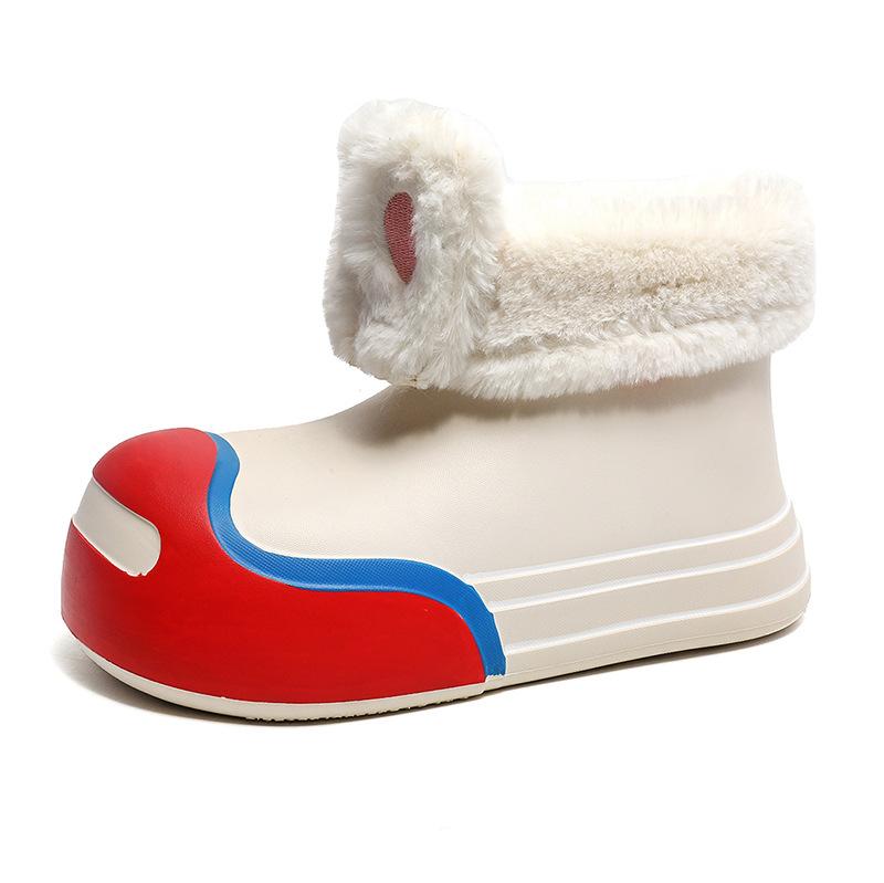 

Мультяшные кроличьи теплые зимние ботинки на высокой платформе, бархатные, милые женские хлопковые туфли, повседневные, милые, уличные зимние ботинки 5188-1 40-41