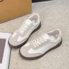 Women‘s Shoes Spring Retro German Training Sports Casual Thick-Soled Gump Board White.
