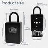 Key Safe Box Wall Mount Key Lock Box 4 Digit Combination Key Hider Box Outdoor Lock Box for House Keys Safe Secret Storage Box