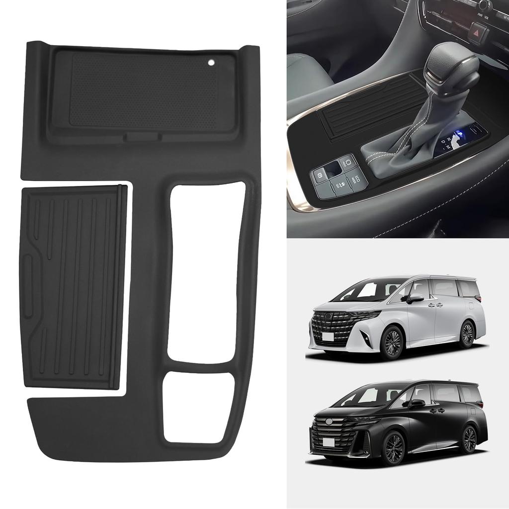 TELLIKA Shift Panel Rubber Mat Cover for Toyota 1 and Interior Car Custom Parts Vehicles Equipped with a Straight Shift Alphard/Vellfire (40 Series),