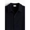 H M Textured sHirt Regular Fit Navy Blue