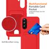 For Samsung Galaxy M17 5G/F17 5G/A17 5G/A17 4G Case Liquid Silicone Card Holder Back Phone Cover with Lanyard
