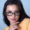 1/2pcs  New Small Frame Oval Anti-Blue Light Glasses For Women Trendy Clear Lens Transparent Glasses Luxury Black FrameGlasses