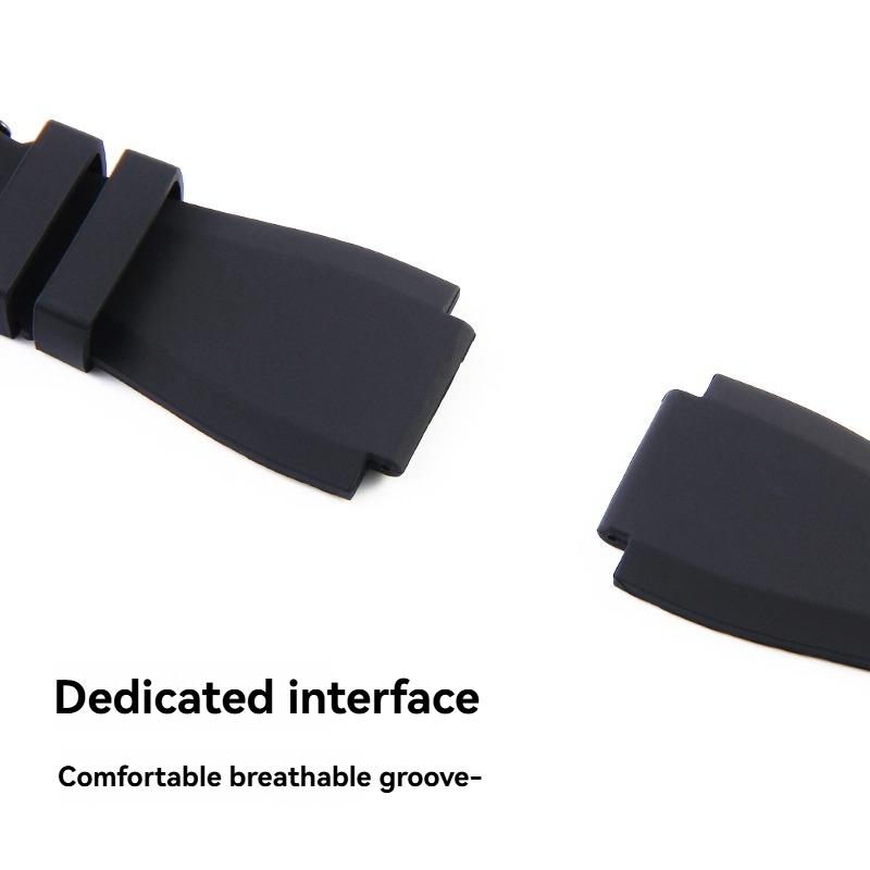 Für Bell Ross Silikon Herren Armband BR01 BR03 Schwarz Blau Orange Modell Sport Wasserdicht Weiches Silikon Herren Armband