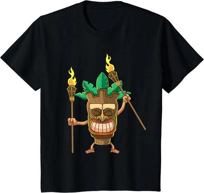 2026 New Fashion Tiki Man Hawaiian Summer Tropical Luau Party Men Kids T-Shirt Funny T Shirt Graphic T Shirts Men Clothing To...
