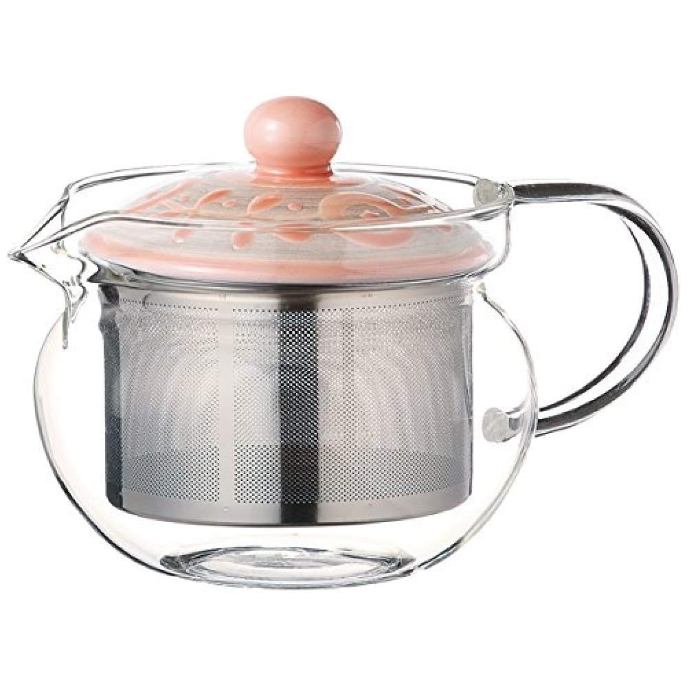Hasami Ware Garden SS Kyusu Teapot Glass 600ml Japanese Porcelain Tea Pot