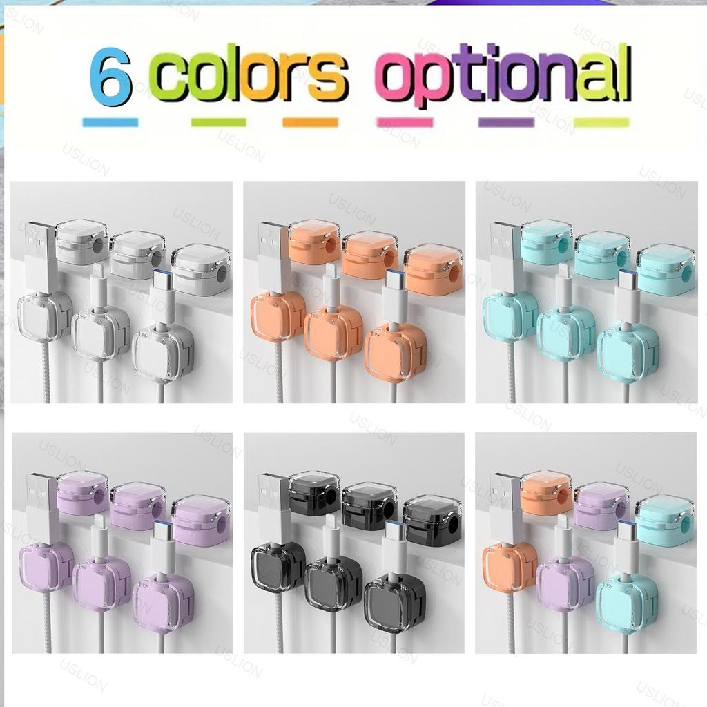 Magnetic Cable Organizer: Nail-Free Self-Adhesive Clip and Tie Holder