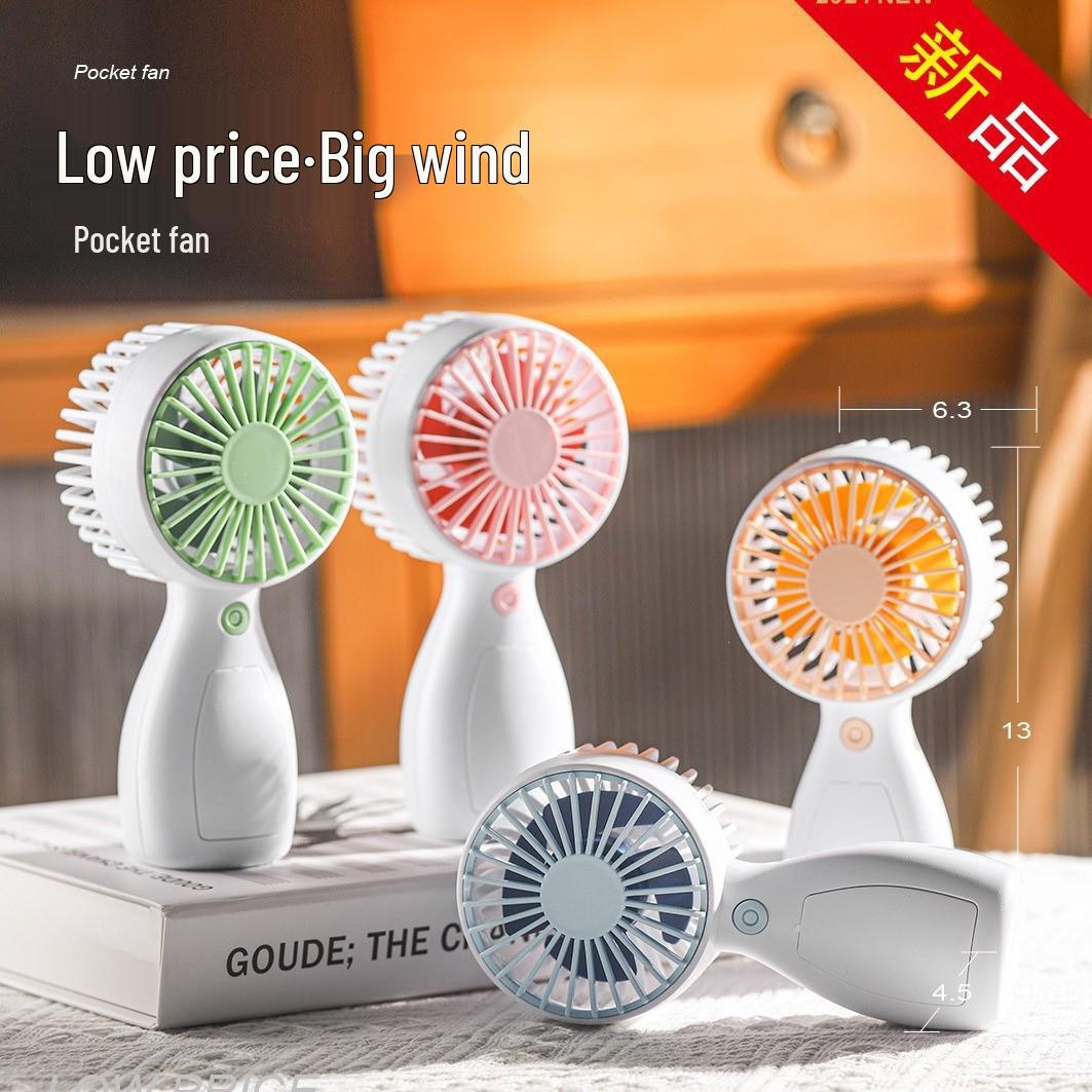 Turbo Neck USB Rechargeable Low Noise Mini Portable Leafless Hanging Fan In Stock
