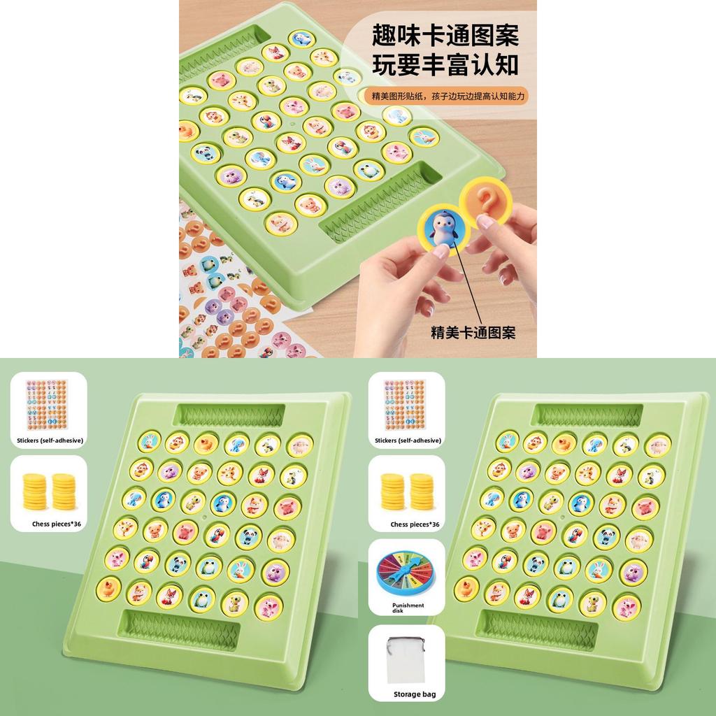 Jeu de Mémoire Flip Battle Pour Enfants Avec Motifs Dessinés Pour le Jeu Parent-Enfant