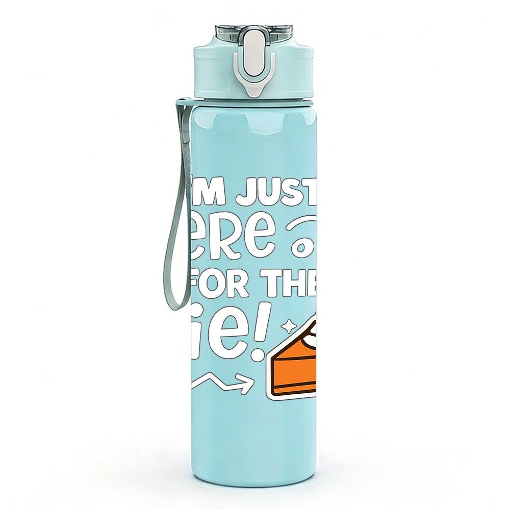 1PC Boots Fall Season Quote 750ml Color Plastic Sports Water Bottle Leakproof Flip Straw Lid Suitable for Sports Office Home Use