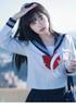 Japanese JK Uniform Set: White Three-Striped Skirt & Short-Sleeve Top, Summer Mid-Length, Classic School Style, Plus Size Available.