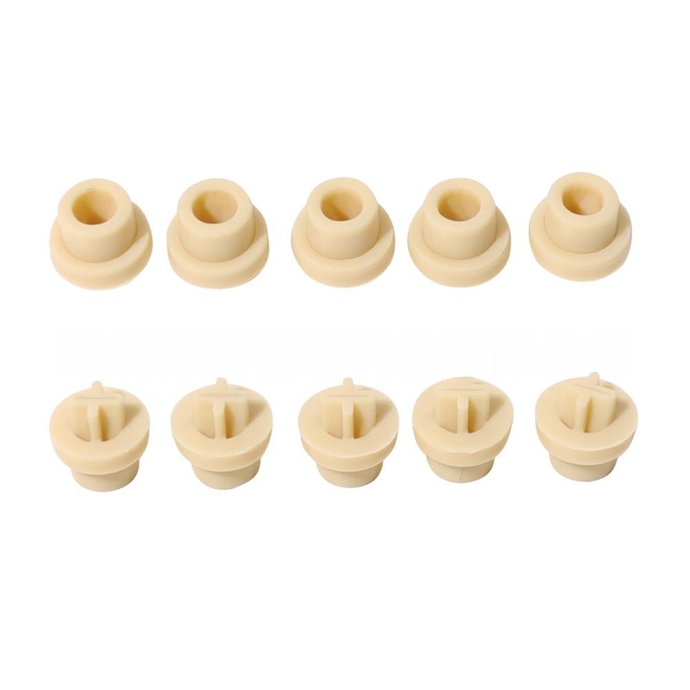 5Pcs Duckbill Check Valve Replacement For Stenner Pump, Synthetic Rubber Water Pump Parts, 7.7x4.7x11mm Beige