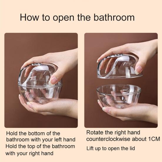 Hamster Bathtub Transparent Sand Bath Box Splash Proof Hamster Bathroom Small Animal Toilet