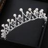 Crown Tiara for Adult Brides Elegant Wedding Crown  New Korean Wedding Accessories  Princess Birthday Headband