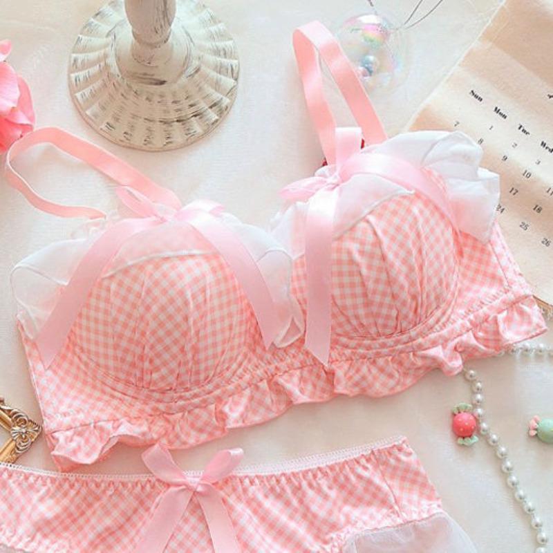 

Девушки Бюстгальтеры Лолита Черный Белый Кружевное Белье Беспроводное Бесшовное Белье Без спинки Пуш-ап Бюстгальтеры Женский Сексуальный Модный Бюстгальтер Потные Бюстгальтеры 38/85AB