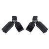 1 Pair Weight Lifting Hook Non-slip Heavy Duty Steel Strong Load Capacity Wrist Strap Hook for Pull-up