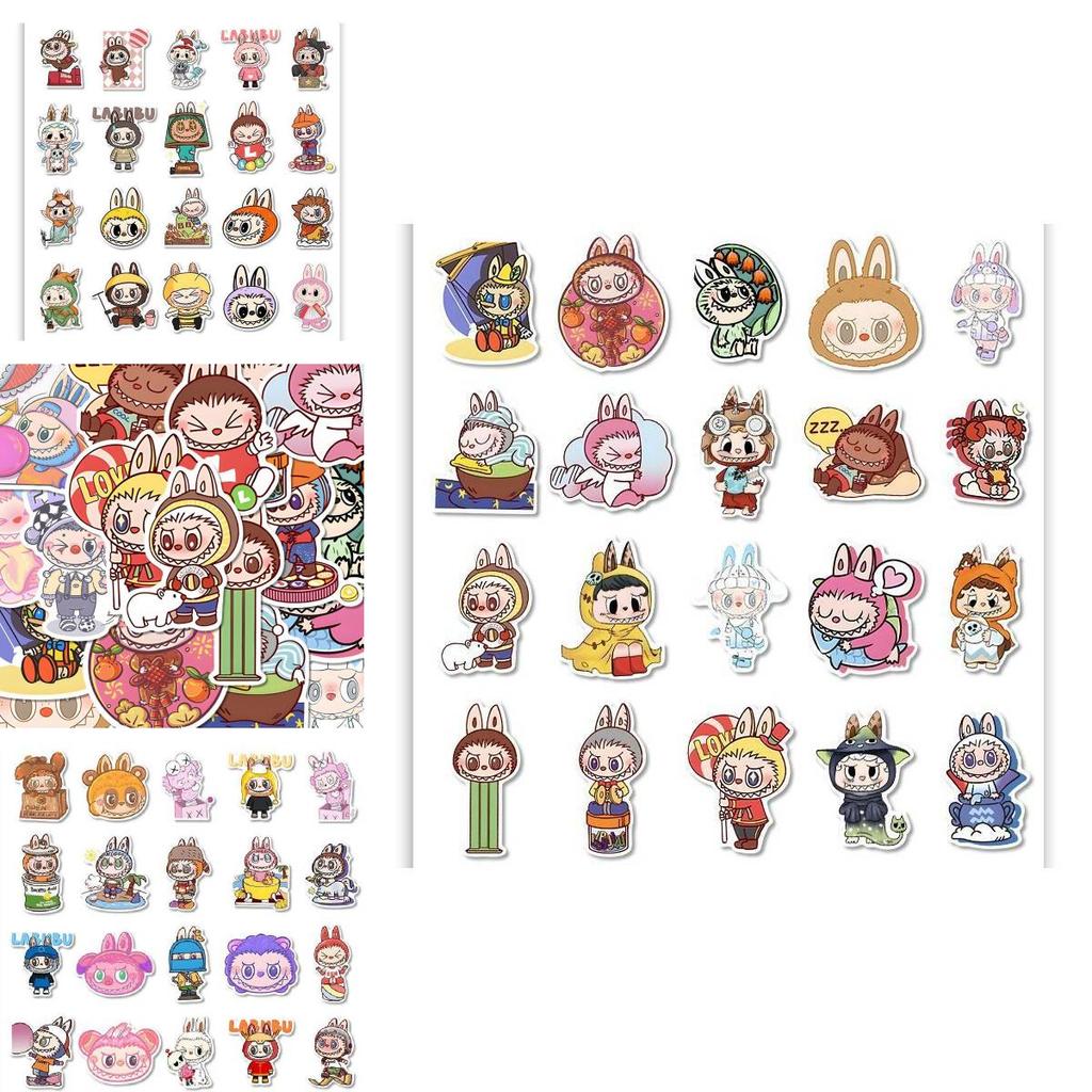 Adorable Labubu Stickers Set Of 80 For Kids And Crafting Enthusiasts