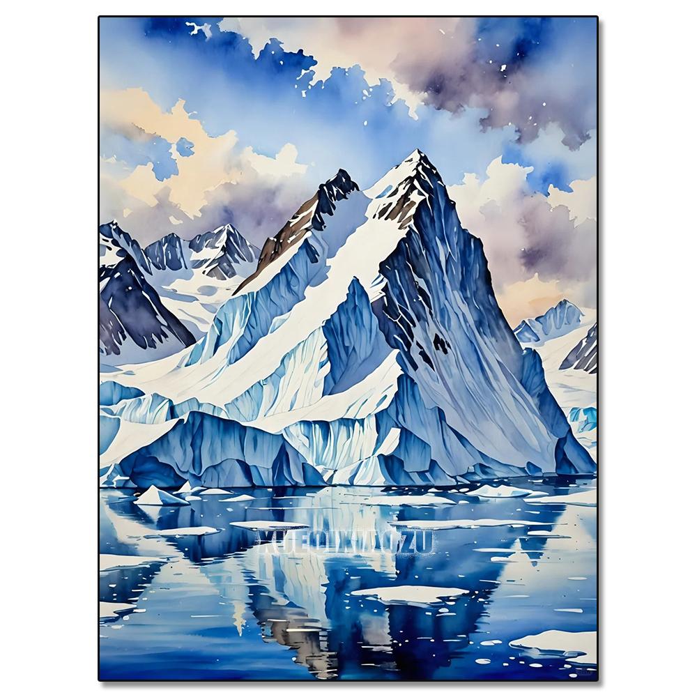 

Акварельный пейзаж, серия растений, алмазная живопись, украшение, парусник, сделай сам, полный комплект для вышивки крестом, подарок Full Round 20x30CM