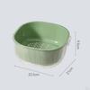 2 Layer Vegetable Washing Basket Kitchen Strainer Colander Bowl, in 1 Cleaning Drain