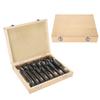 High Speed Carbon Steel Drill Bits, Packaged in Wooden Case, Suitable for Drilling Most Metals, Face Milling Machining with Drill Bit