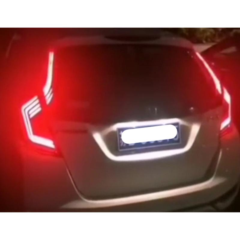 1 Set LED Tail Light Rear Bumper Light Light Auto Decoration Lamp For Honda Jazz Fit 2014 2015 2016 2017 2018