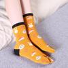 Cute Cartoon Cat Print Two Finger Socks Unisex Japanese Kimono Flip Flop Sandal Split Two Toe Sock Women Men Tabi Socks Harajuku