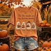 Damen Freizeit T-Shirt mit Rundhalsausschnitt und kurzen Ärmeln für den Herbst