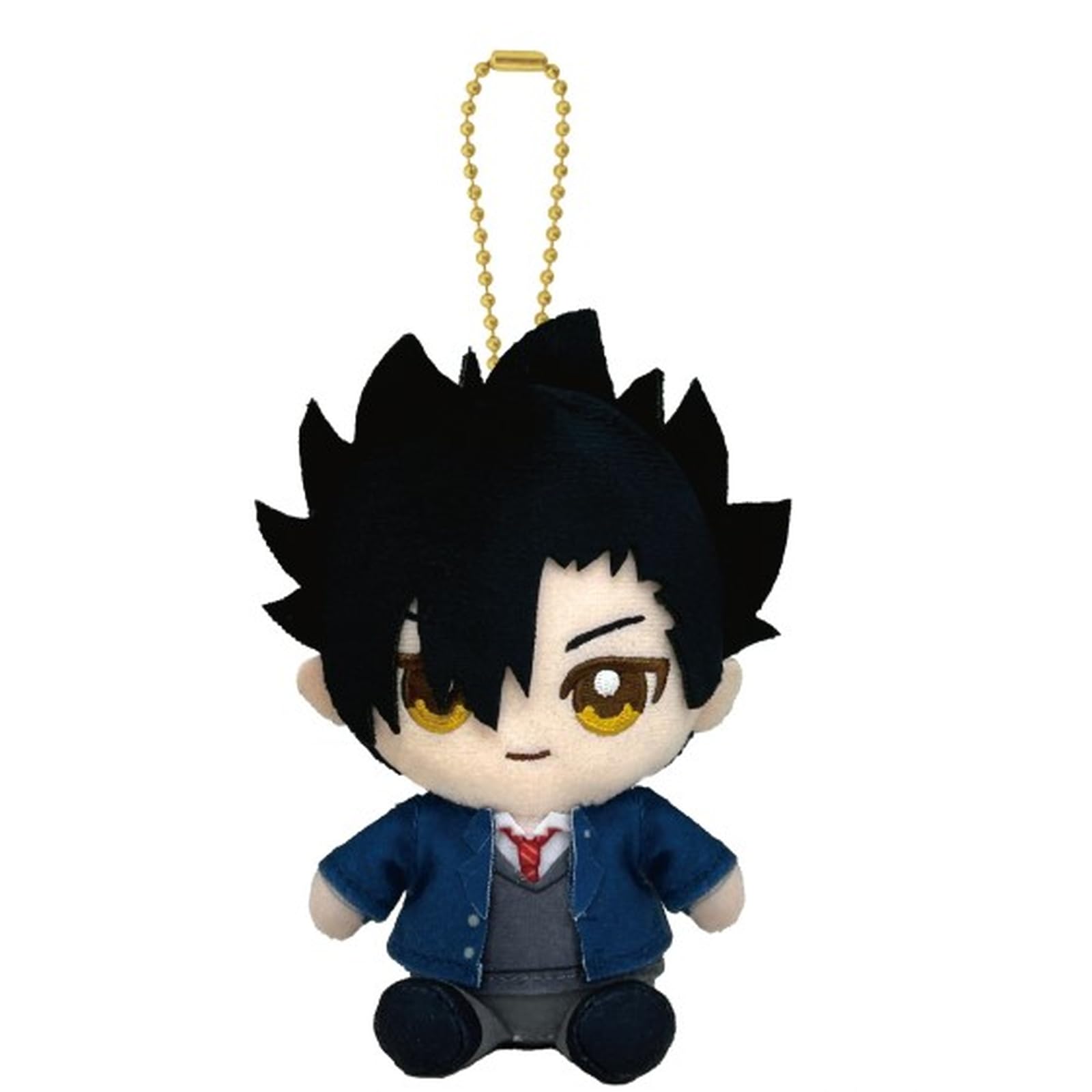 

Сидящая мягкая игрушка-талисман Haikyu Kuroo Tetsuro Chibi