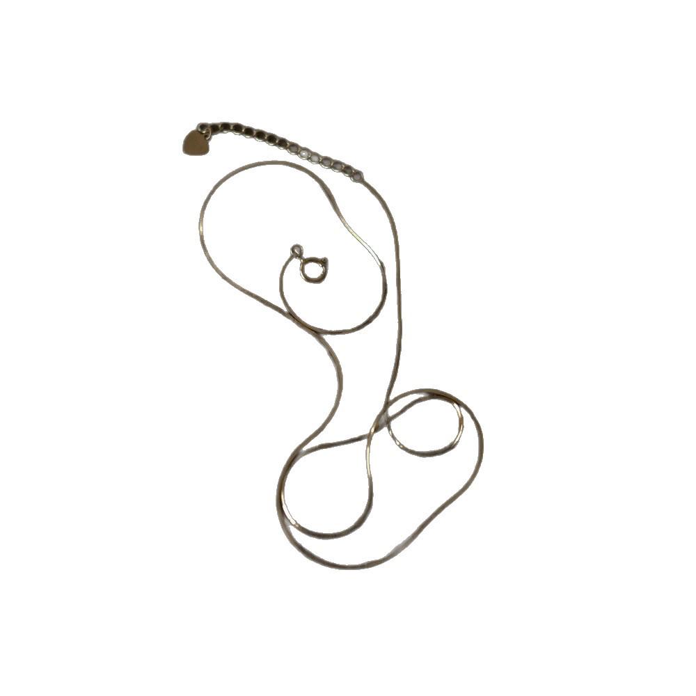 Elegant European & American Minimalist 925 Sterling Silver 18K Gold-Plated Snake Bone Chain for Women – Fine Cold-Style Clavicle Necklace.