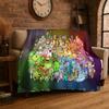 Music Game My Singing Monsters Cartoon Flannel Blanket Soft Throw Blanket for Bedroom Living Room Bed Travel Camping Picnic