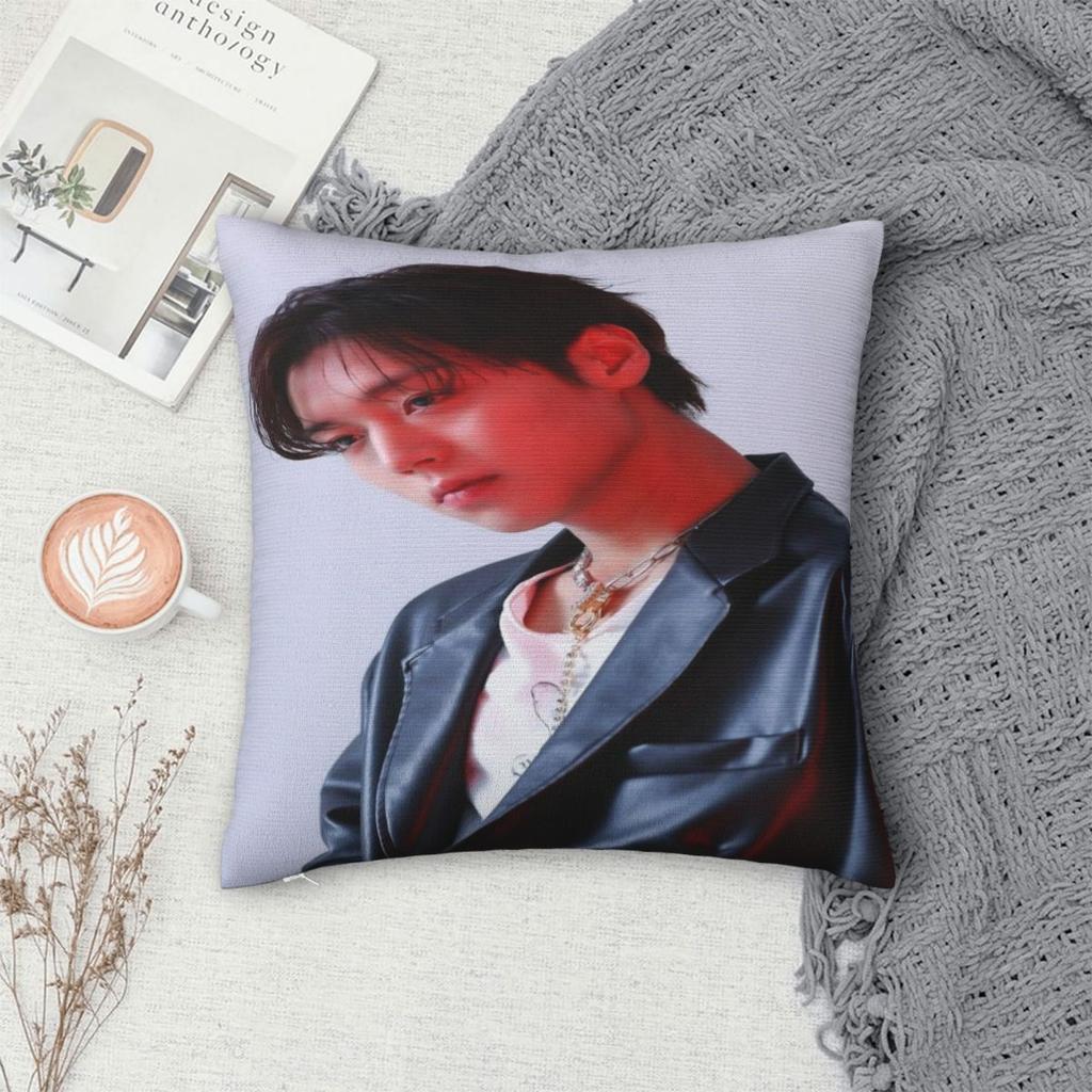 Car Decoration Park Ji Hoon Fan Gift Pillowcase Merch Pillow Cover Square Multiple Sizes