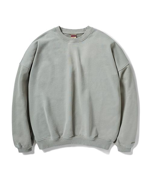 Peullukeu Heavyweight Garment Washed Sweatshirt Cool Grey Fmt500