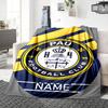 Custom Name Schalke Team Crest blanket for Couch & Bed, Plush Cozy Fuzzy Blanket Super Soft & Warm Blankets for Fall and Winter. 0908259