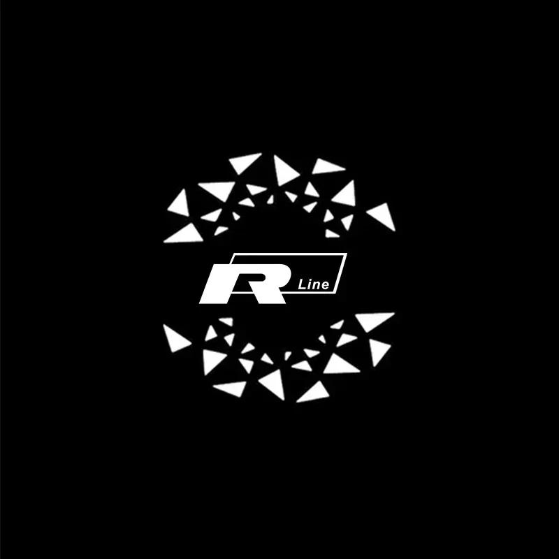 

2026 Hot For VW VOLKSWAGEN 2Pcs LED Car Door Welcome Light for VOLKSWAGEN Rline Golf Tiguan Touran POLO BORA Passat Jetta Touare