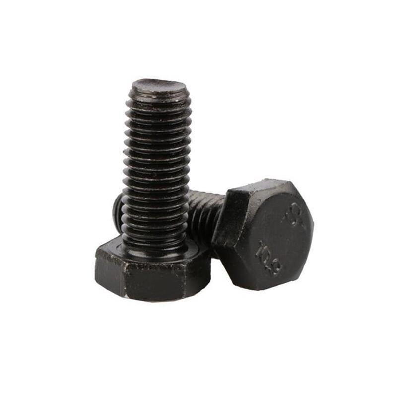 Baipu Blackened Flange Hex Head Bolt & Nut Set, Grade 4.8