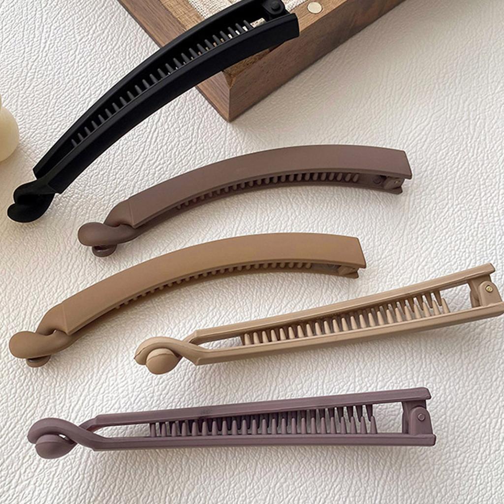 Matte Finish Banana Hair Clip for Women and Girls Strong Hold Ponytail Bun Clamps Portable Hair Styling Accessories