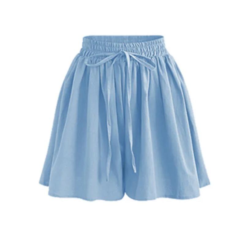 Summer Women Shorts High Waist Loose Short Slacks