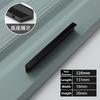 WV Silver Black Kitchen Cabinet Handles Dressers Closet Aluminum Knobs Pulls Drawer Furniture Handle Cupboard Wardrobe Hardware