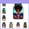 Mochila Durável Afro Beleza Africana Para Princesas Negras Com Zíper Suave E Material Fácil De Limpar