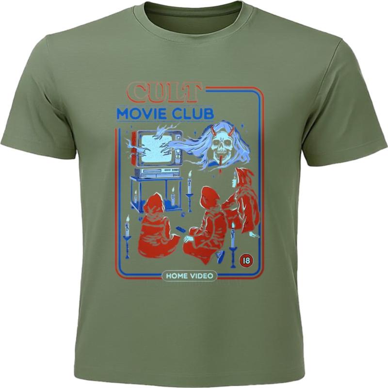 Cotton Summer For Her Tshirt Cult Movie Club Home Video Short Sleeve Printed O Neck Teeshirt Men Cotton Tshirt Fashion Tops