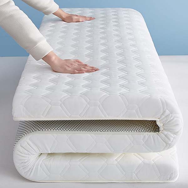 WTEMPO Soft Home Double-sided Bed Mattress Solid Color Thickened Single/Double Mattress Cushion Quilts Warm Winter Single Student Dormitory Mattress