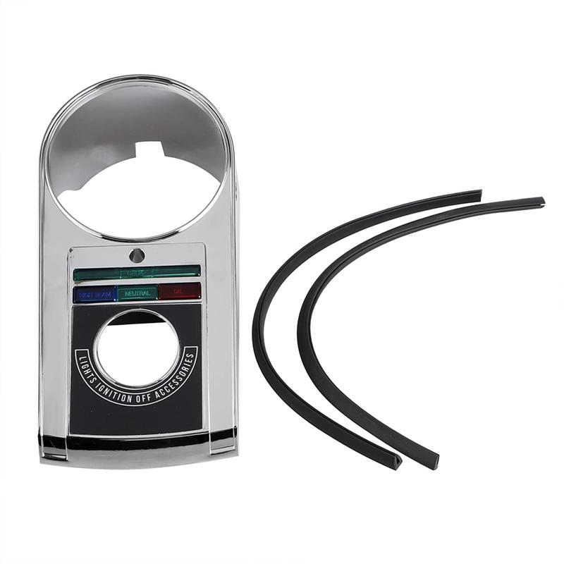 For  Heritage Softail Springer Electra Glide Fat Boy FLSTF Motorcycle Chrome Speedometer Dash Cover Panel