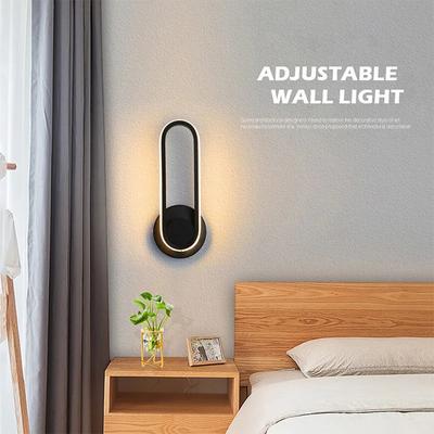 Moderní otočné LED nástěnné světlo pro chodbu schodiště ložnici noční stolek obývací jídelní pokoj balkon vnitřní osvětlení nástěnné svítidlo svítidla